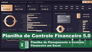 Planilha de Planejamento e Controle Financeiro Excel 50 [upl. by Daigle977]