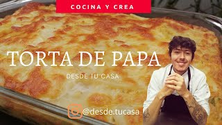 TORTA DE PAPA 🥔con queso 🧀 receta facil y rapido🤤 Desde tu casa [upl. by Kaylil999]