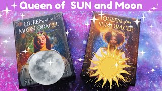 ☀️Queen of The Sun Oracle vs🌙 Queen of The Moon Oracle 🌅 Side by Side Comparison✨🌛🎑 [upl. by Asina]