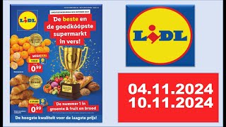 LIDL 0411202410112024 Nederland folder nederland holland lidl aldi [upl. by Frederique207]