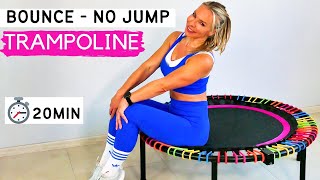 20 min walking trampoline workout  no jumping rebounder workout  bounce workout [upl. by Alcock601]