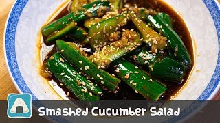 Easy Authentic Chinese Smashed Cucumber Salad Vegan [upl. by Donelu961]