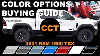 2021 Ram 1500 TRX  Color Options Buying Guide [upl. by Odelinda]