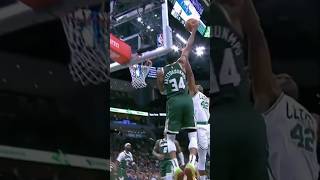 Antetokounmpos 43 Point Power Show nba shorts [upl. by Alyakem]