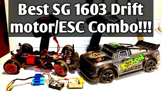 Best UDI 116 SG1603 SG 1604 MotorESC Drift Combo Brushed or Brushless [upl. by Nepets]