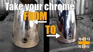 Clean up that Chrome  How to Clean Rust and Oxidation from Chrome [upl. by Leamsi962]