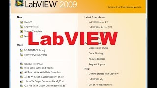 Beginners LabVIEW Tutorial 1 Getting Started with LabVIEW [upl. by Nahama]