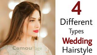 4 Easy different types of hairstyle  easy hairstyle for wedding  new hairstyle  simple hairstyle [upl. by Giddings]