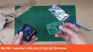 3040 CNC  Converting to GRBL with LPT DB25 G25 USB Adapter [upl. by Maharva444]