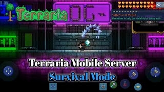 i tried entering terraria mobile server survival mode [upl. by Nelg101]