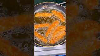 Chicken strips frying ❤️ shorts [upl. by Wall]