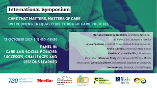 Care that Matters Matters of Care  Panel III Care and Social Policies [upl. by Goulden]