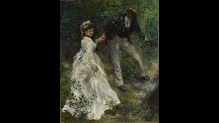 La Promenade 1870 Painting by PierreAuguste Renoir painting facts history art artist [upl. by Obbard]