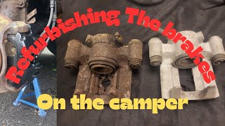 Refurbishing the brake calipers on the campervan [upl. by Ruhnke]