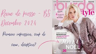 Revue De Presse Burda Style Décembre 2024 [upl. by Eelyk227]