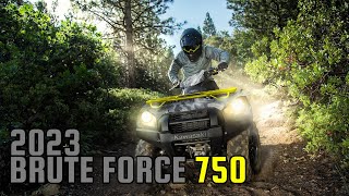 2023 Kawasaki Brute Force 750  New ATVs from Kawasaki [upl. by Naxor]