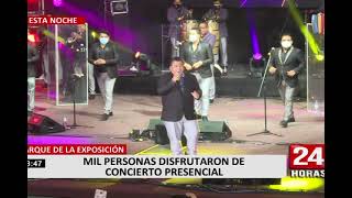 Mil personas disfrutaron del primer concierto presencial en el Parque de la Exposición [upl. by Analli]