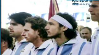 Himno argentino  Copa Davis [upl. by Kcireddor]