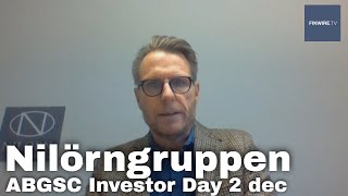 Nilörngruppen  ABGSC Investor Day 2 Dec 2020 [upl. by Bonns]