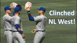 We Dodgers Clinched the 2025 NL West Title in Road to the Show 23 [upl. by Anyala]