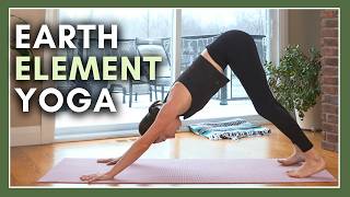 25 min Earth Element Yoga  Grounding Strength amp Stability [upl. by Annaitsirk53]