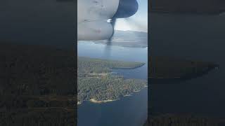 islands near Nanaimo aerial view  WestJet [upl. by Hyo]