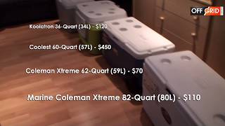 What is the best LOWCOST Cooler Box by comparing Coleman Koolatron and Coolest coolest coolerbox [upl. by Cinomod163]