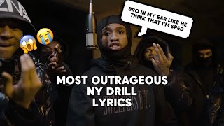 Most OUTRAGEOUS😱 NY Drill Lyrics [upl. by Lat313]