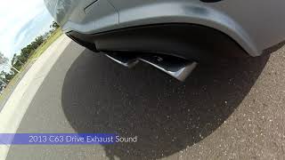 2013 C63 Drive and Acceleration Stock Exhaust [upl. by Netsrek]