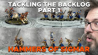 Tackling the Backlog Part 1 Hammers of Sigmar How to Paint Chariots Vanquishers and Vigilors [upl. by Beitnes341]