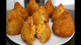 COXINHA DE MANDIOCA  PASSO A PASSO [upl. by Wisnicki]