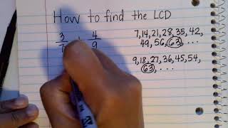 How To Find The LCD  Least Common Denominator [upl. by Yggep]