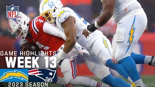 Los Angeles Chargers vs New England Patriots Game Highlights  NFL 2023 Week 13 [upl. by Daraj]