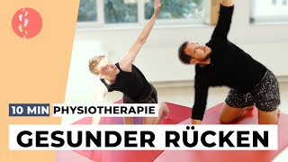 Gesunder Rücken 10 Minuten Physiotherapie zum Mitmachen gegen Verspannungen  Rückenschmerzen [upl. by Niles]