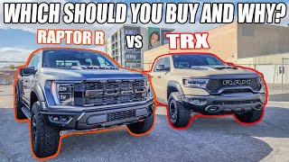 FORD F150 RAPTOR R vs RAM TRAX WHICH SHOULD YOU BUY and WHY [upl. by Ralina534]