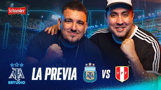 ARGENTINA vs PERÚ en AFA ESTUDIO MUNDIAL con Seba Varela del Río y Sebas Fernández  EN VIVO [upl. by Elbring]