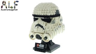 LEGO Star Wars 75276 Stormtrooper Helmet  Lego Speed Build Review [upl. by Burlie443]