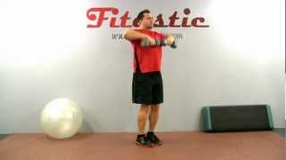 Standing Dumbbell Upright Row to Bicep Curl [upl. by Ayiram]