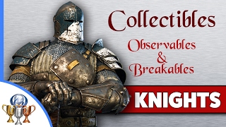 For Honor All 81 Observables amp Breakables Collectible Locations CH 1 Knight Campaign 11  16 [upl. by Aiyotal]