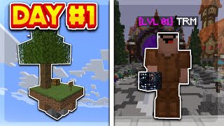 A GREAT START  Minecraft  Skyblock Server [upl. by Tobye]