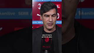 Coach Fonseca after MilanNapoli 🎙️  shorts [upl. by Asiat]