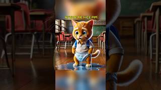 GATITO SE HACE POPIS cat cute gato gatito short shortviral mascota perrito historia ia ai [upl. by Adiol]