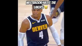 Russell Westbrook really hates the Lakers 😂😂😂 [upl. by Magdaia]