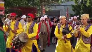 Kings of Singh Punjabi Wedding Band  Bagpipes Dhol Trumpet Chimta amp Snare Drum [upl. by Autumn414]