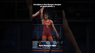 Vinesh phogat 🥶  defeats Olympic champion🔥 wrestling short video [upl. by Parthenia179]