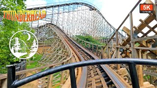 Thunderhead Front Row On Ride POV 5K 60 FPS  Intense GCI Woodie  Dollywood Gatlinburg Tennessee [upl. by Akemor53]