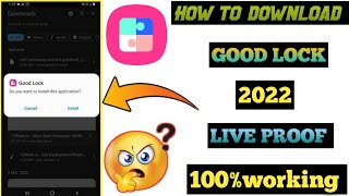 How to Download Official Good Lock 2022 Directly from Galaxy Store ANY COUNTRY [upl. by Aneri804]
