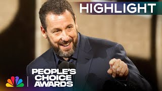 Adam Sandler Accepts the Peoples Icon Award  Peoples Choice Awards 2024  NBC [upl. by Erroll233]