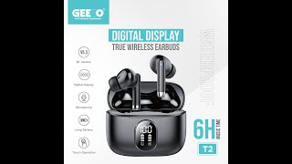 GEEOO T2 Digital Display Earbuds [upl. by Belda]