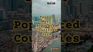 Top 20 Most Populated Countries Of The World 2024 facts top india china usa world shorts ai [upl. by Tolley]